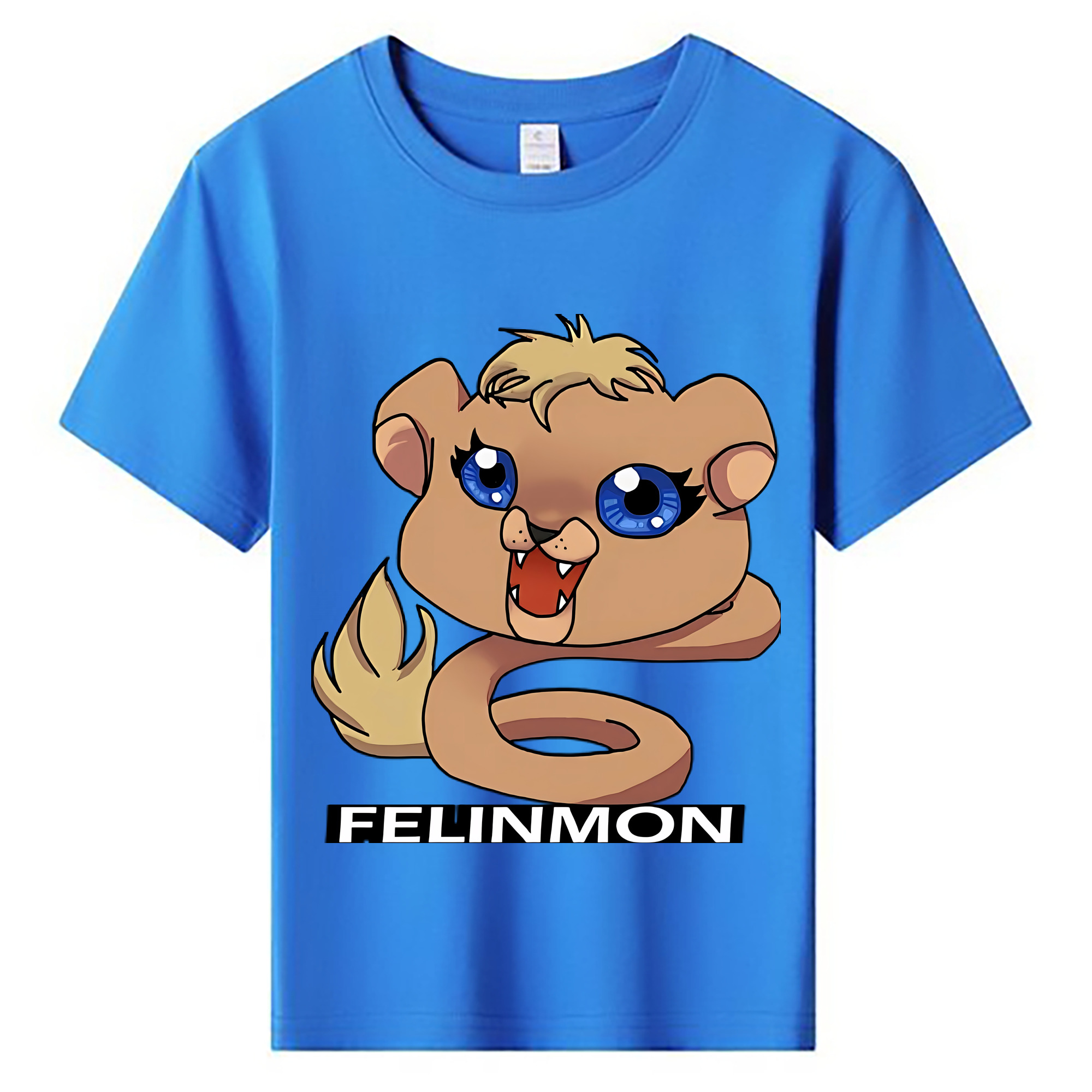 （画像用） Digimon デジタルモンスター/デジモン 綿100％キッズTシャツ（フロントプリント）